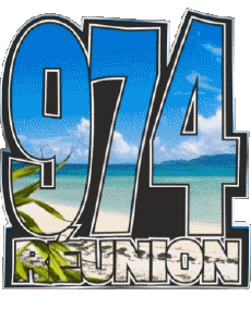 Banderas Francia D.O.M - T.O.M La Réunion 974 