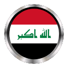 Bandiere Asia Iraq Rotondo - Anelli 