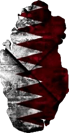 Flags Asia Qatar Map 