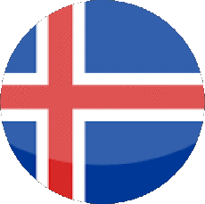 Drapeaux Europe Islande Rond 