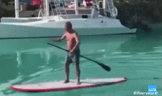 Humor -  Fun Sports Paddle Falls - Fail 