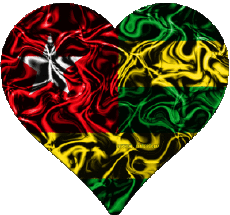 Drapeaux Afrique Togo Coeur 