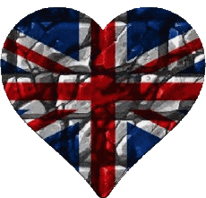 Fahnen Europa Vereinigtes Königreich Herz 