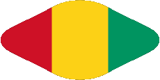 Drapeaux Afrique Guinée Ovale 02 