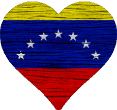 Bandiere America Venezuela Cuore 