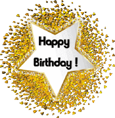 Messagi Inglese Happy Birthday Balloons - Confetti 011 