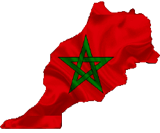 Banderas África Marruecos Mapa 