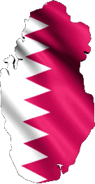 Drapeaux Asie Qatar Carte 