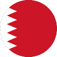 Drapeaux Asie Bahreïn Rond 