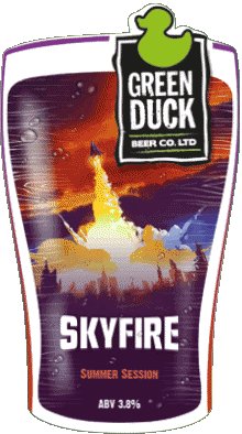 Skyfire-Bebidas Cervezas UK Green Duck 
