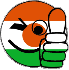 Drapeaux Afrique Niger Smiley - OK 