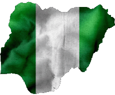 Drapeaux Afrique Nigéria Carte 