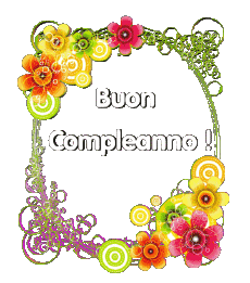 Messages Italien Buon Compleanno Floreale 013 