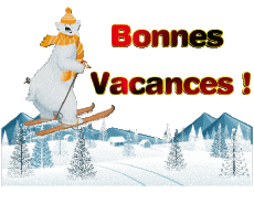 Messagi Francese Bonnes Vacances Hiver Serie 06 