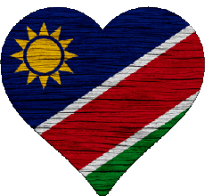 Flags Africa Namibia Heart 