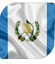 Flags America Guatemala Square 