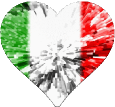 Bandiere Europa Italia Nazionale Cuore 