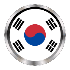 Flags Asia South Korea Round - Rings 