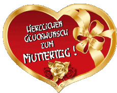 Mensajes Alemán Herzlichen Glückwunsch zum Muttertag 021 