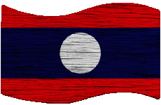 Bandiere Asia Laos Rettangolo 