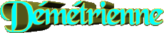 Vorname WEIBLICH - Frankreich D Démétrienne 