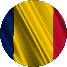 Drapeaux Afrique Tchad Rond 