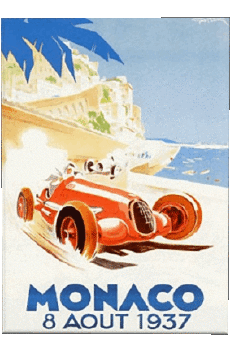 Humor - Fun ART Carteles retro - Lugares Monte Carlo 