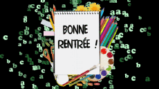 Messagi Francese Bonne Rentrée Sfondo animato 002 