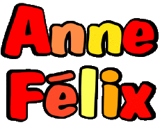 Vorname WEIBLICH - Frankreich A Zusammengesetzter Anne Félix 