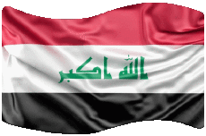 Drapeaux Asie Iraq Rectangle 