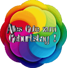 Mensajes Alemán Alles Gute zum Geburtstag Zusammenfassung - geometrisch Fondo transparente 006 