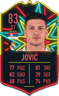 Multi Media Video Games F I F A - Card Players Serbia Luka Jovic 