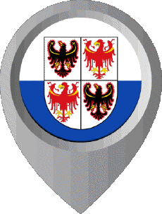 Fahnen Europa Italien Trentino-Alto Adige Standort-Pin 