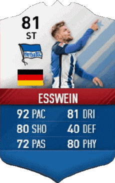 Multimedia Vídeo Juegos F I F A - Jugadores  cartas Alemania Alexander Esswein 