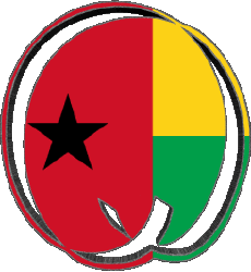 Drapeaux Afrique Guinée Bissau Forme 02 