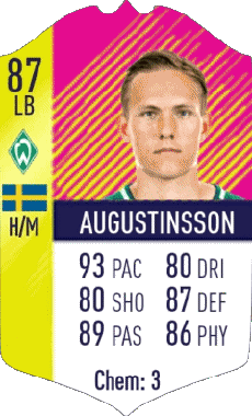 Multimedia Videospiele F I F A - Karten Spieler Schweden Ludwig Augustinsson 