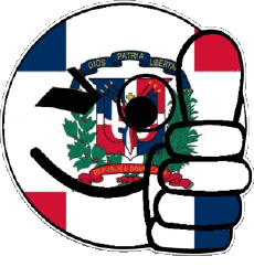 Bandiere America Repubblica Dominicana Faccina - OK 