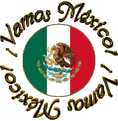 Messages Espagnol Vamos México Bandera 