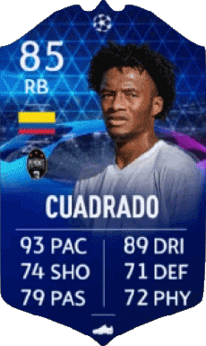 Multimedia Vídeo Juegos F I F A - Jugadores  cartas Colombia Juan Cuadrado 