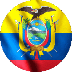 Flags America Ecuador Round 