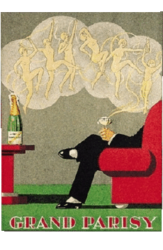Humor -  Fun Retro posters - Brands Champagne Divers 