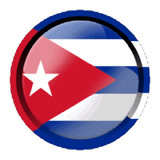 Drapeaux Amériques Cuba Rond - Anneaux 