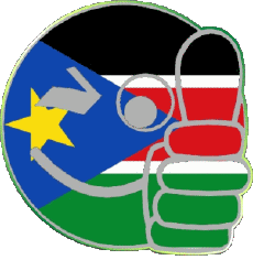 Bandiere Africa Sudan del sud Faccina - OK 