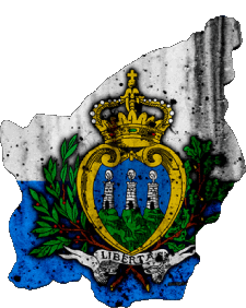 Banderas Europa San Marino Mapa 