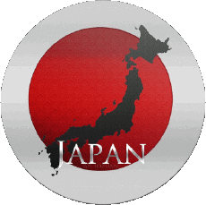 Drapeaux Asie Japon Rond 