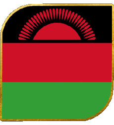 Drapeaux Afrique Malawi Carré 