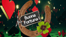 Nachrichten Italienisch Buona Fortuna Animierter Hintergrund 003 