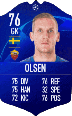 Multimedia Vídeo Juegos F I F A - Jugadores  cartas Suecia Robin Olsen 