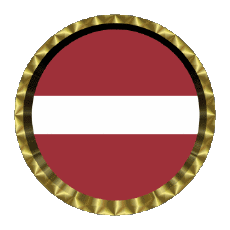 Fahnen Europa Lettland Rund - Ringe 