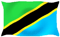 Bandiere Africa Tanzania Sventola 